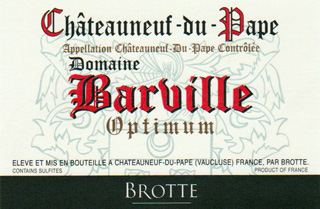 Cuvée Domaine Barville "OPTIMUM" Cuvée Domaine Barville "OPTIMUM"